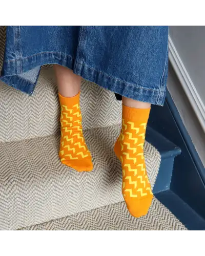 Women PEPER HAROW Chelsea Womens Socks - Orange £15.00
