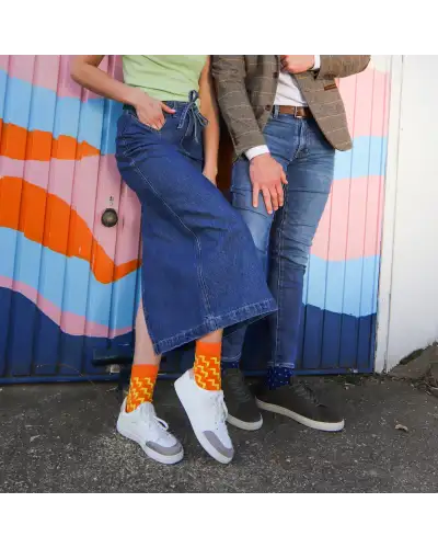 Women PEPER HAROW Chelsea Womens Socks - Orange £15.00