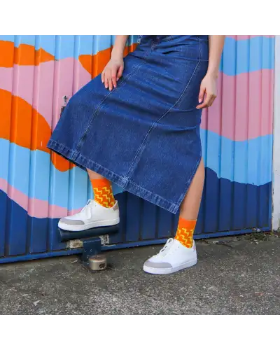 Women PEPER HAROW Chelsea Womens Socks - Orange £15.00