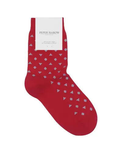 Women PEPER HAROW Confetti Womens Socks - Red £13.00