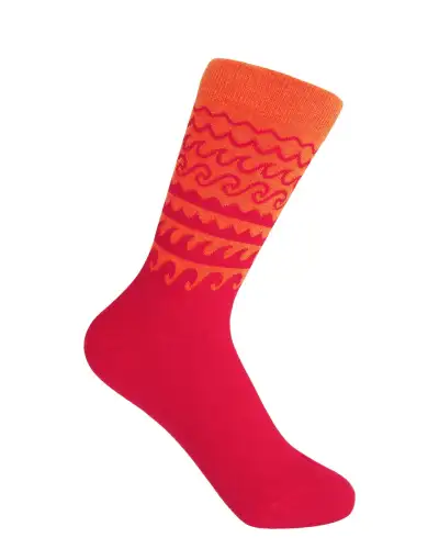 Women PEPER HAROW Wave Womens Socks - Orange £15.00