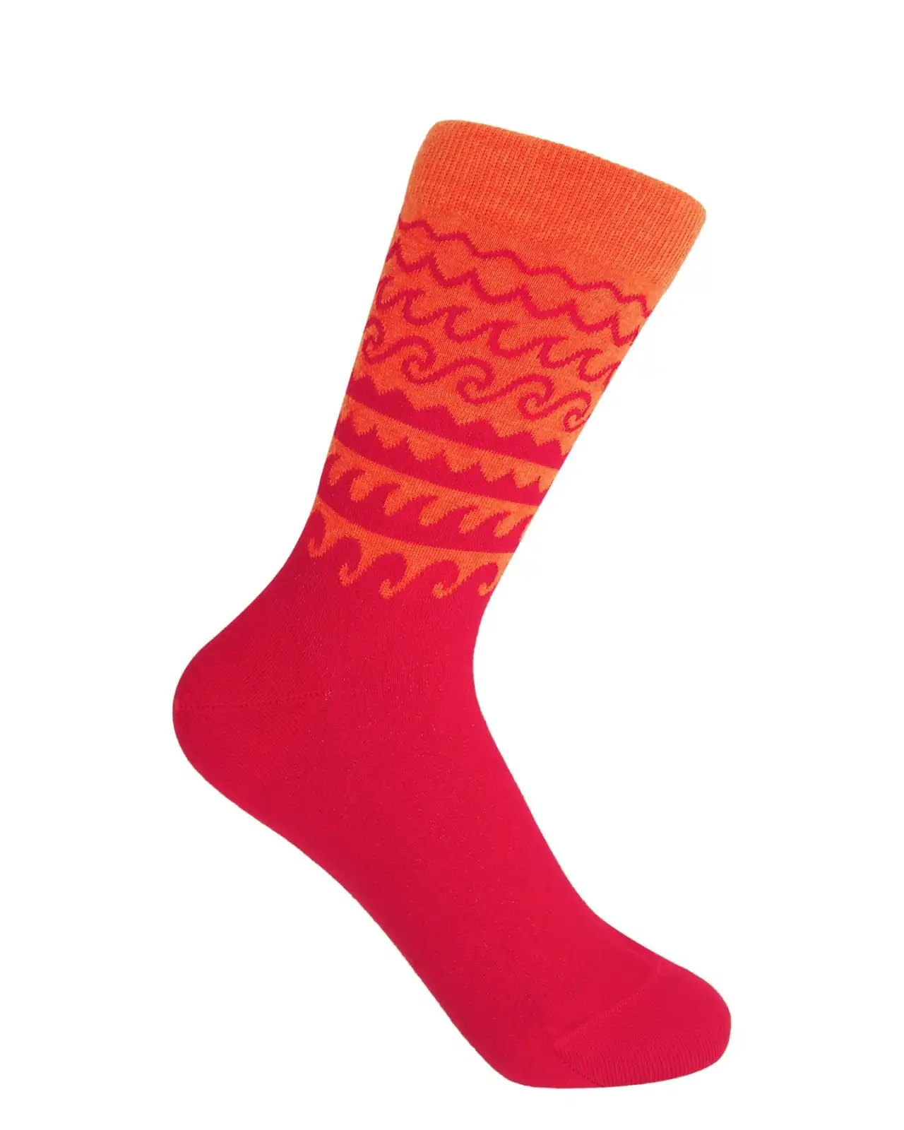 Women PEPER HAROW Wave Womens Socks - Orange £15.00