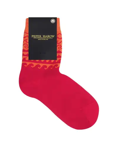 Women PEPER HAROW Wave Womens Socks - Orange £15.00