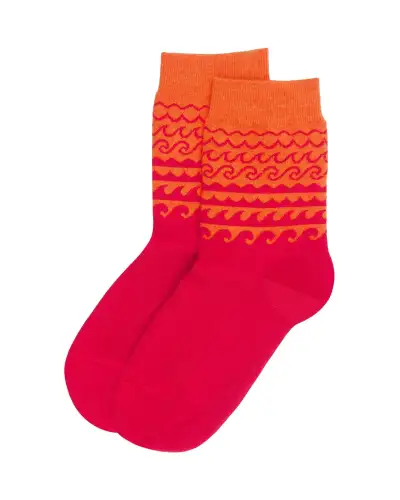 Women PEPER HAROW Wave Womens Socks - Orange £15.00