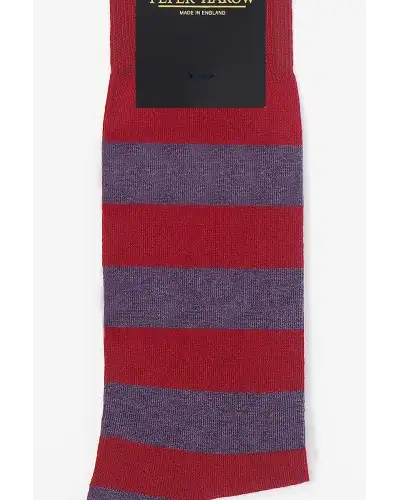 Men PEPER HAROW Equilibrium Organic Mens Socks - Red £17.00