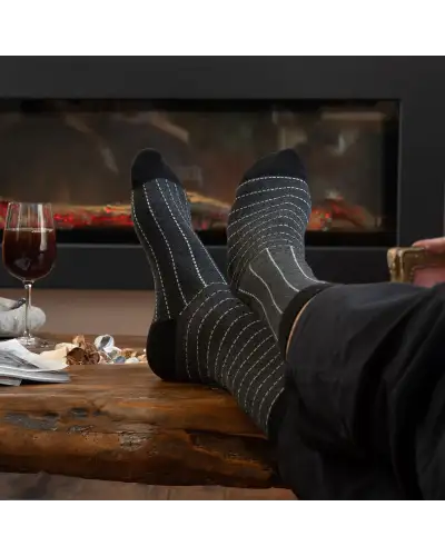 Men PEPER HAROW Dash Mens Socks - Charcoal £14.00