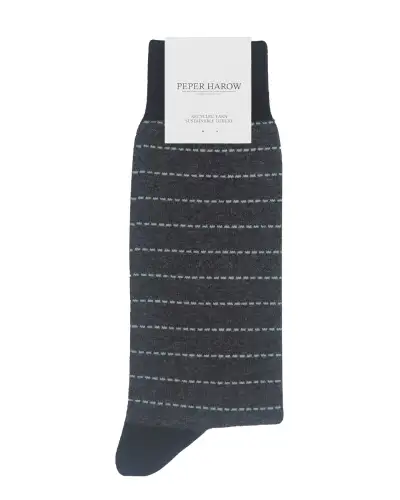Men PEPER HAROW Dash Mens Socks - Charcoal £14.00