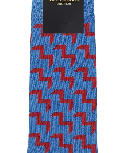 Men PEPER HAROW Chelsea Mens Socks - Blue £17.00