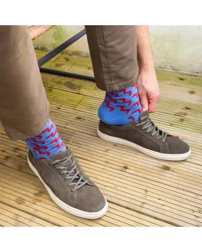 Men PEPER HAROW Chelsea Mens Socks - Blue £17.00