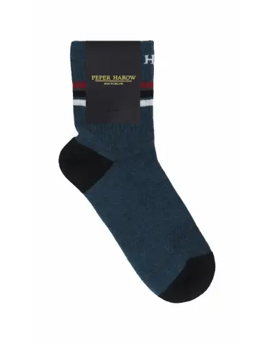 Women PEPER HAROW Quarter Crew Organic Womens Sport Socks - Navy £13.00