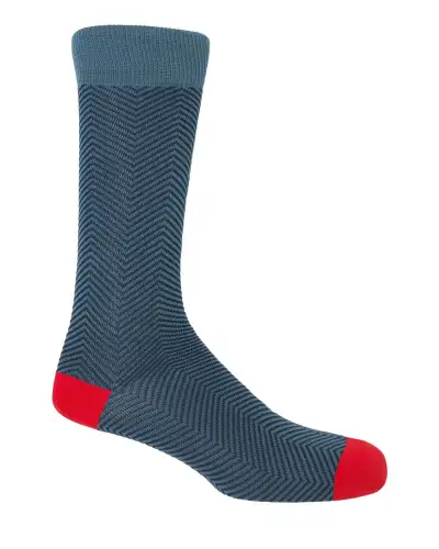 Men PEPER HAROW Lux Taylor Mens Socks - Blue £16.00