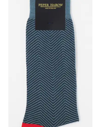 Men PEPER HAROW Lux Taylor Mens Socks - Blue £16.00