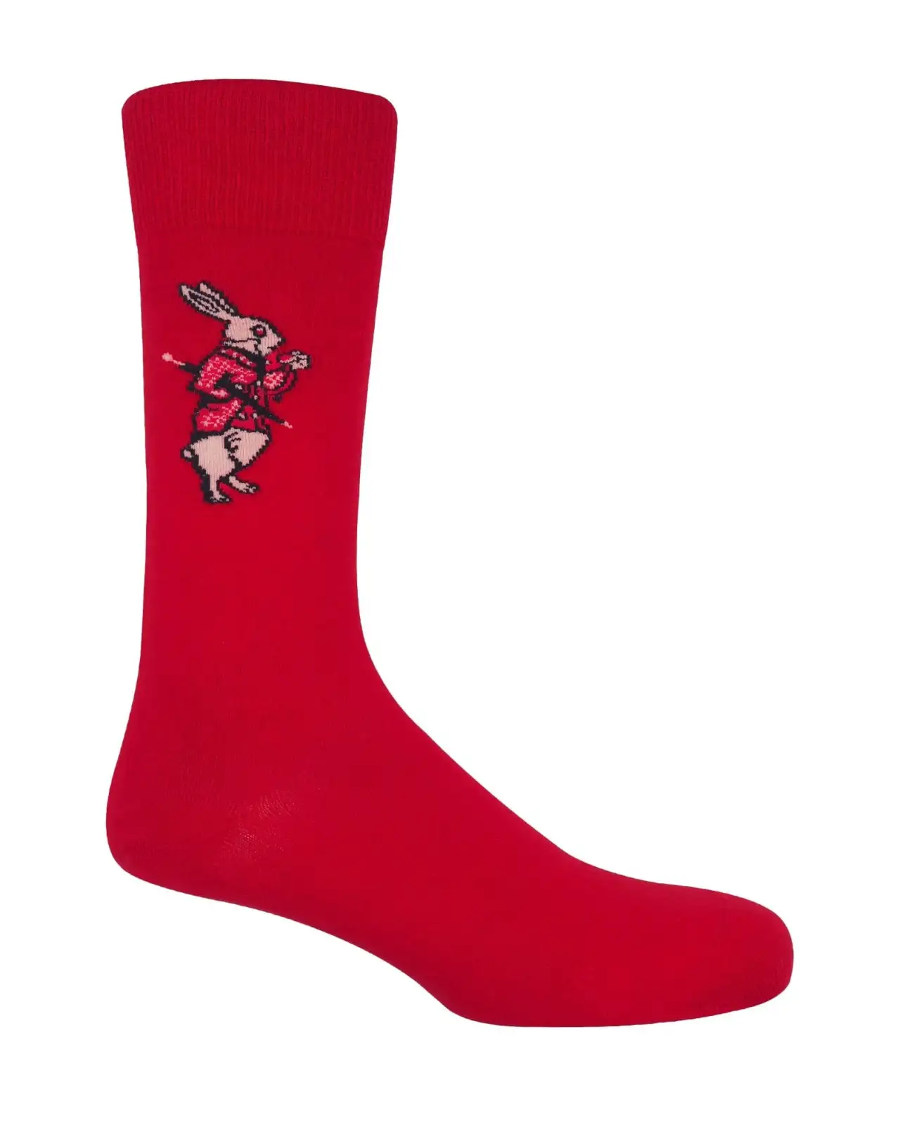Men PEPER HAROW Alices Adventures In Wonderland Mens Socks - White Rabbit £16.00