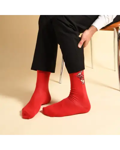 Men PEPER HAROW Alices Adventures In Wonderland Mens Socks - White Rabbit £16.00