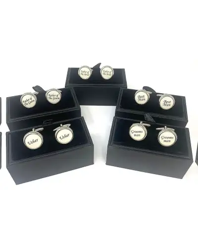 Cufflinks Soprano Ties Soprano Wedding Cufflink Four Pack Set £40.00