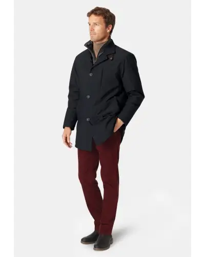 Coats Brook Taverner Bradshaw Navy Shortie Raincoat-BT-9967A £179.00