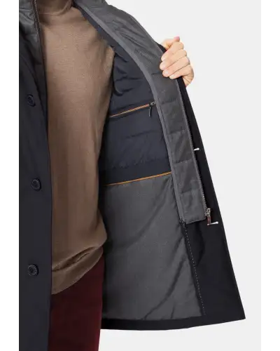 Coats Brook Taverner Bradshaw Navy Shortie Raincoat-BT-9967A £179.00