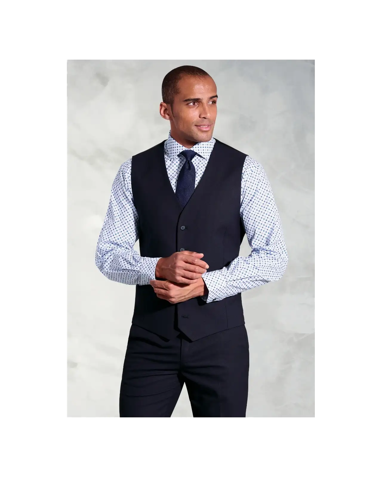 Three Piece Suits Brook Taverner Tailored Fit Navy Waistcoat £44.00