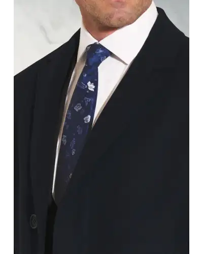 Overcoats Brook Taverner Bond Navy Wool Cashmere Overcoat £269.00