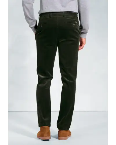 Trousers Brook Taverner Regular Fit Ellroy Olive Corduroy Trousers £54.00