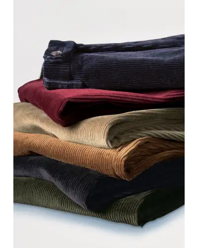 Trousers Brook Taverner Regular Fit Ellroy Olive Corduroy Trousers £54.00