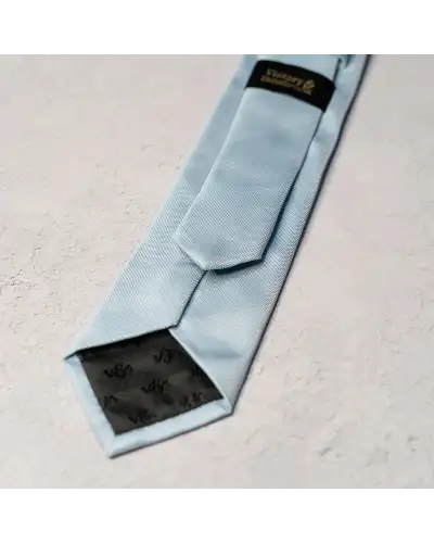 Ties Victory and Innsbruck BoyS Dusty Blue Textured Tie and Pocket Square £31.00