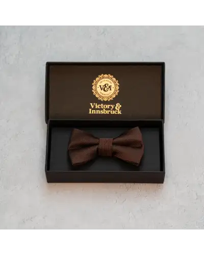 Bow Ties Victory and Innsbruck BoyS Chocolate Brown Textured Bow Tie £21.00