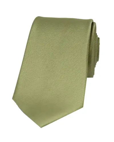 Silk Ties Soprano Ties Soprano Moss Green Diagonal Ribbed Plain Silk Tie £24.00