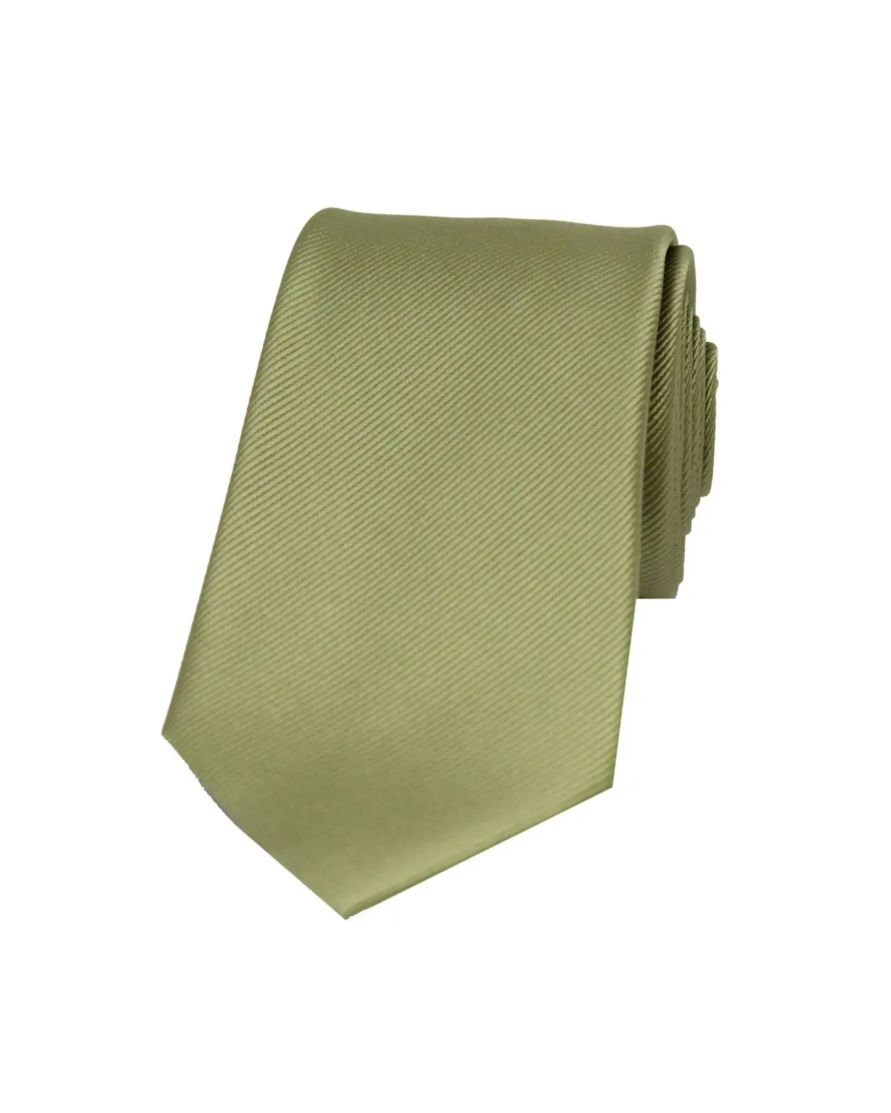 Silk Ties Soprano Ties Soprano Moss Green Diagonal Ribbed Plain Silk Tie £24.00