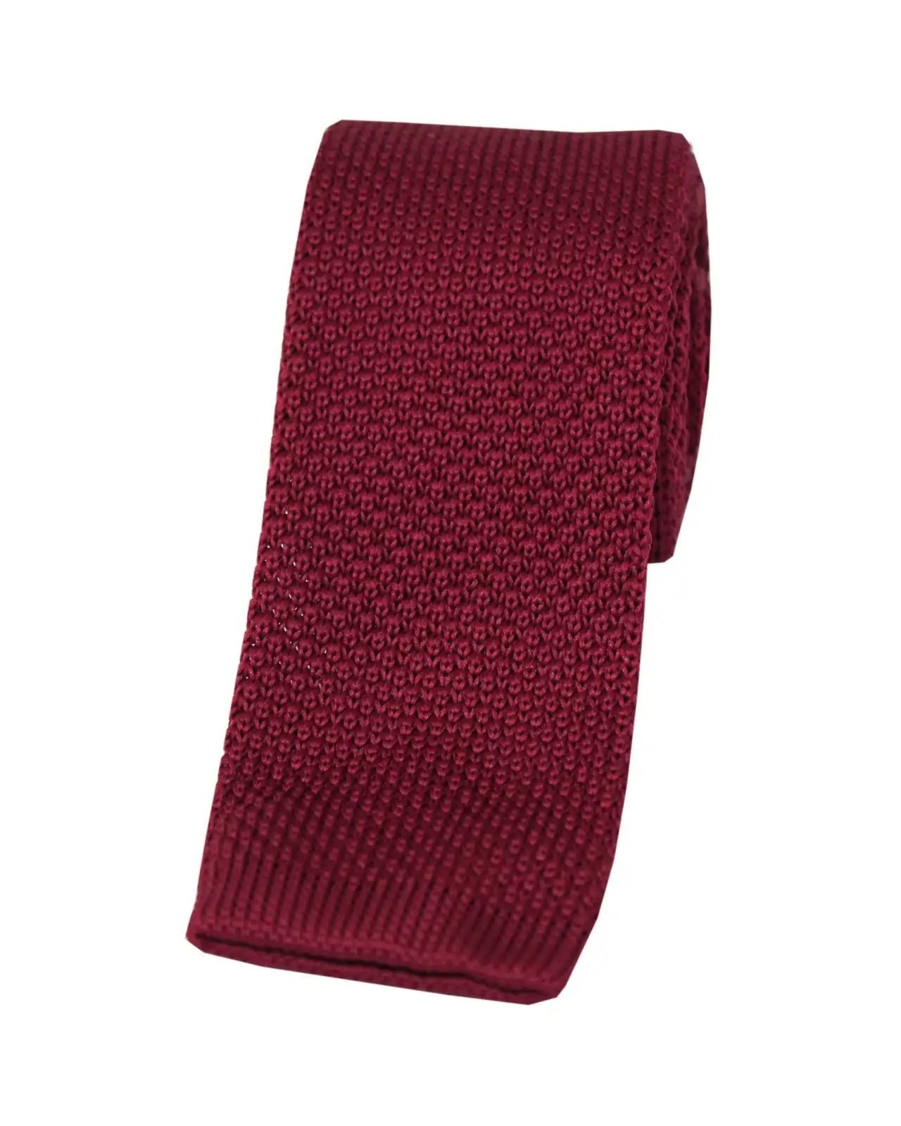 Knitted Ties Soprano Ties Soprano Burgundy Knitted Polyester Tie £23.00