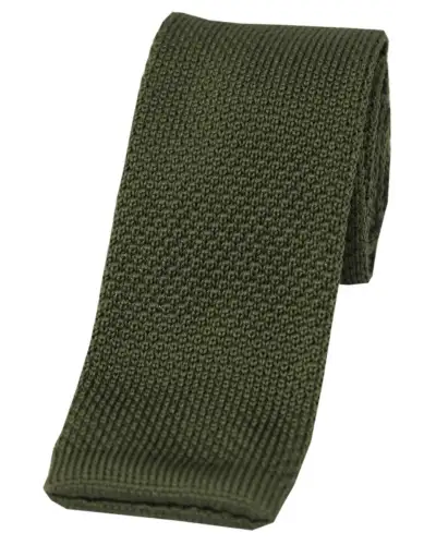 Knitted Ties Soprano Ties Soprano Country Green Plain Thin Knitted Polyester Tie £23.00