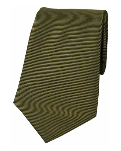 Polyester Ties Soprano Ties Soprano Olive Green Horizontal Ribbed Polyester Tie £15.00