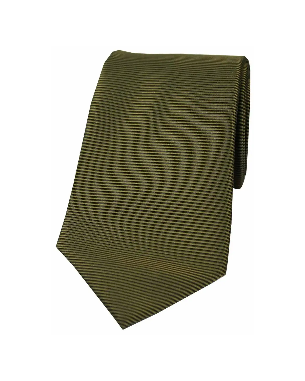 Polyester Ties Soprano Ties Soprano Olive Green Horizontal Ribbed Polyester Tie £15.00