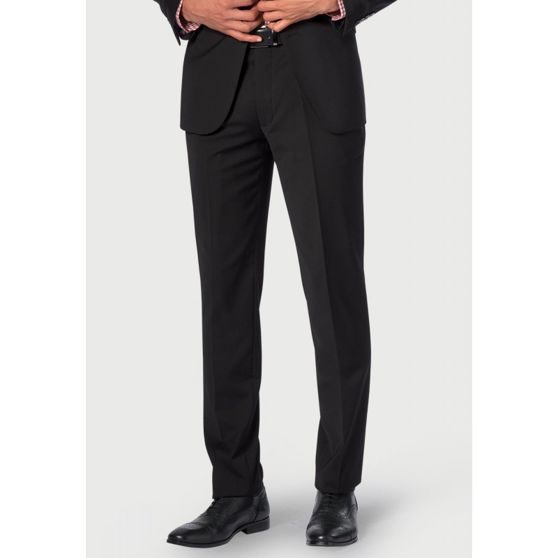 Suits Brook Taverner Tailored Fit Cassino Black Washable Suit Trousers £63.00