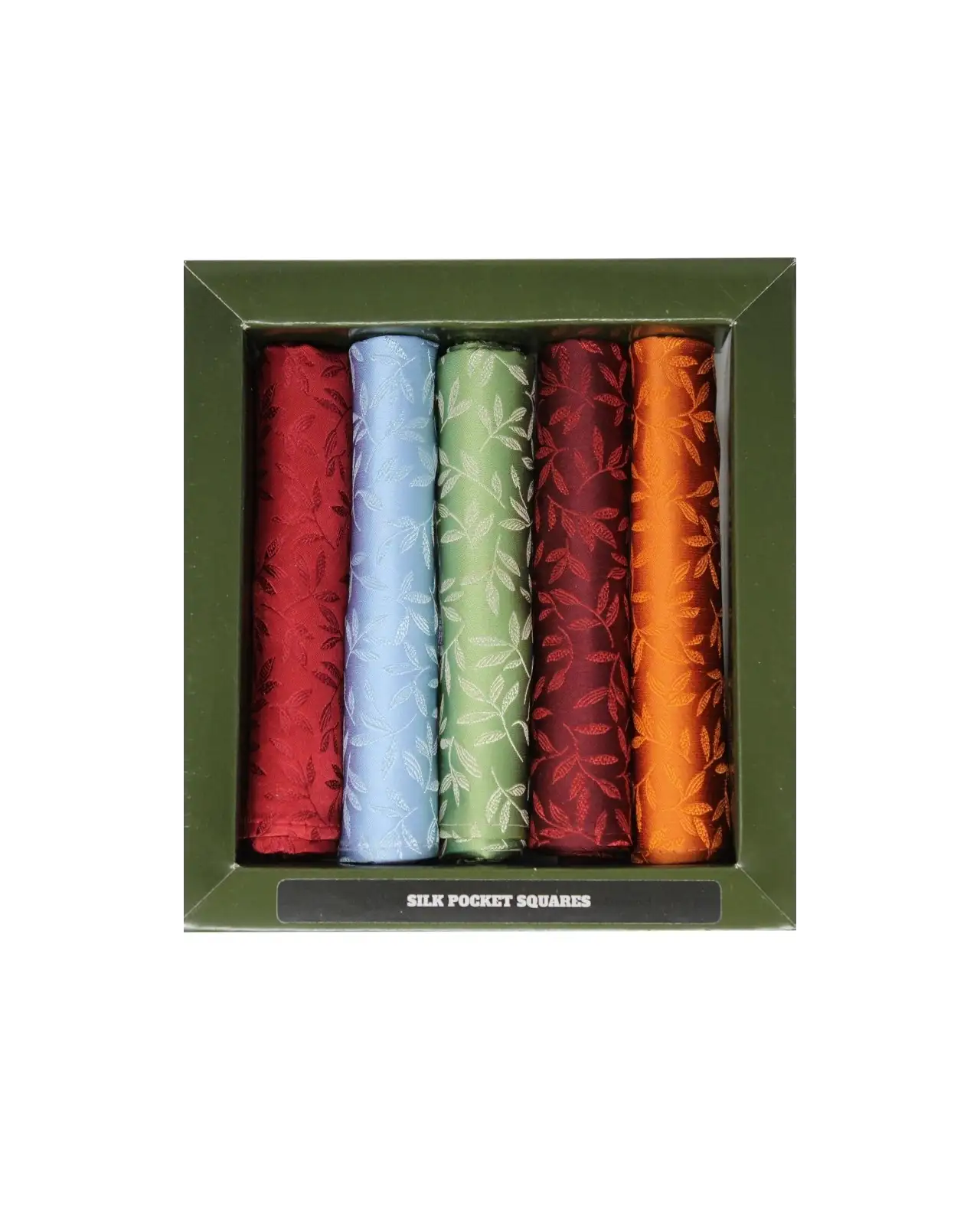 Pocket Square Soprano Ties Soprano Leaf 5 Colour Pack Silk Pocket Squares £23.00