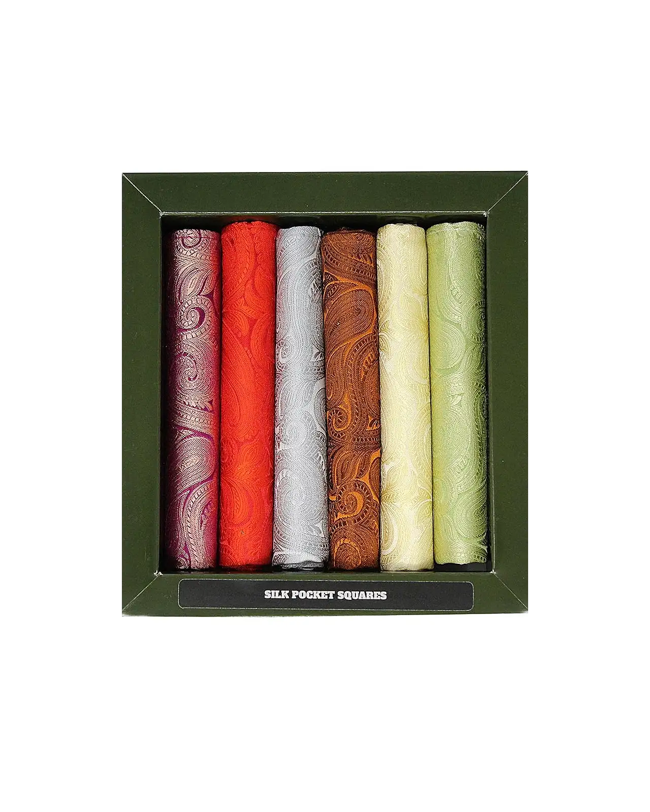 Paisley Ties Soprano Ties Soprano Tonal Paisley 5 Colour Silk Pocket Squares £23.00