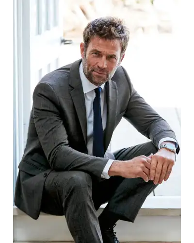 Suit Jackets Brook Taverner Tailored Fit Cassino Grey Check Washable Suit Jacket £161.00