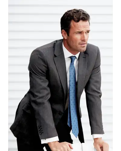 Suit Jackets Brook Taverner Tailored Fit Dawlish Charcoal Birdseye Wool Suit Jacket £179.00