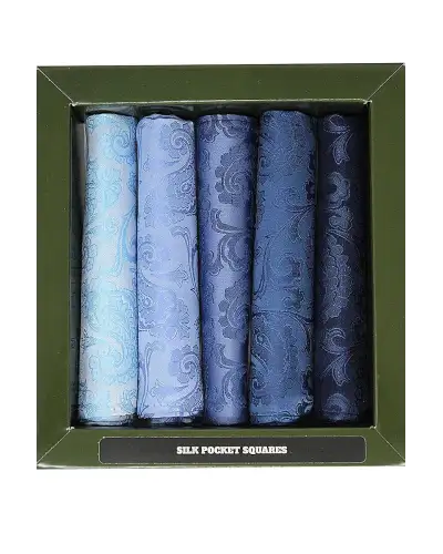 Pocket Square Soprano Ties Soprano Tonal Shades Of Blues Silk Pocket Square £23.00