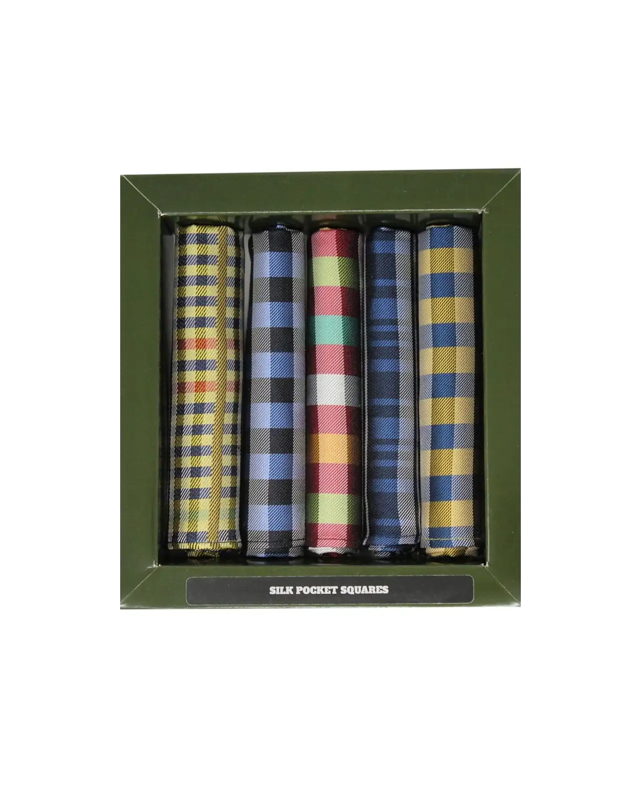 Pocket Square Soprano Ties Soprano 5 Pack Check Silk Pocket Squares £23.00