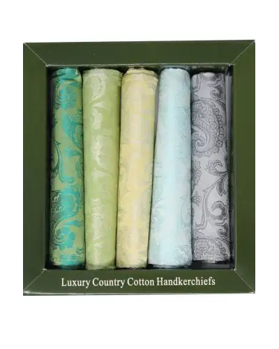 Pocket Square Soprano Ties Soprano Pastel Paisley Pack Of Silk Pocket Square Box Set £23.00