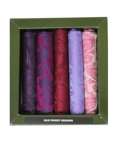 Pocket Square Soprano Ties Soprano Paisley Pack Of Silk Pocket Square Box Set £23.00