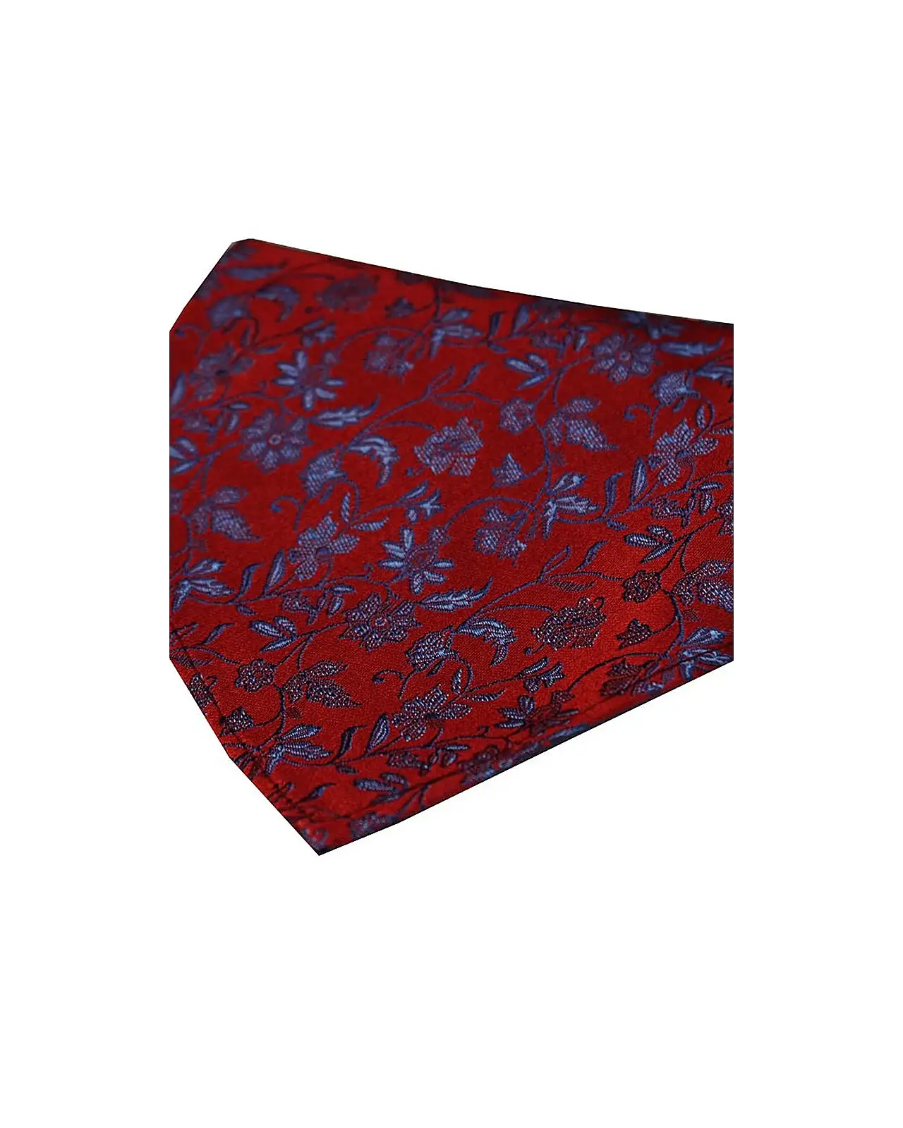 Silk Hankies Soprano Ties Soprano Red With Blue Small Flowers Silk Hanky £15.00