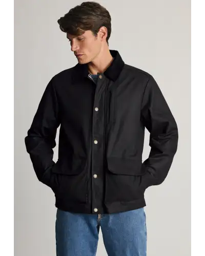 Jackets Brook Taverner Tunstall Black Wax Cotton Jacket £116.00