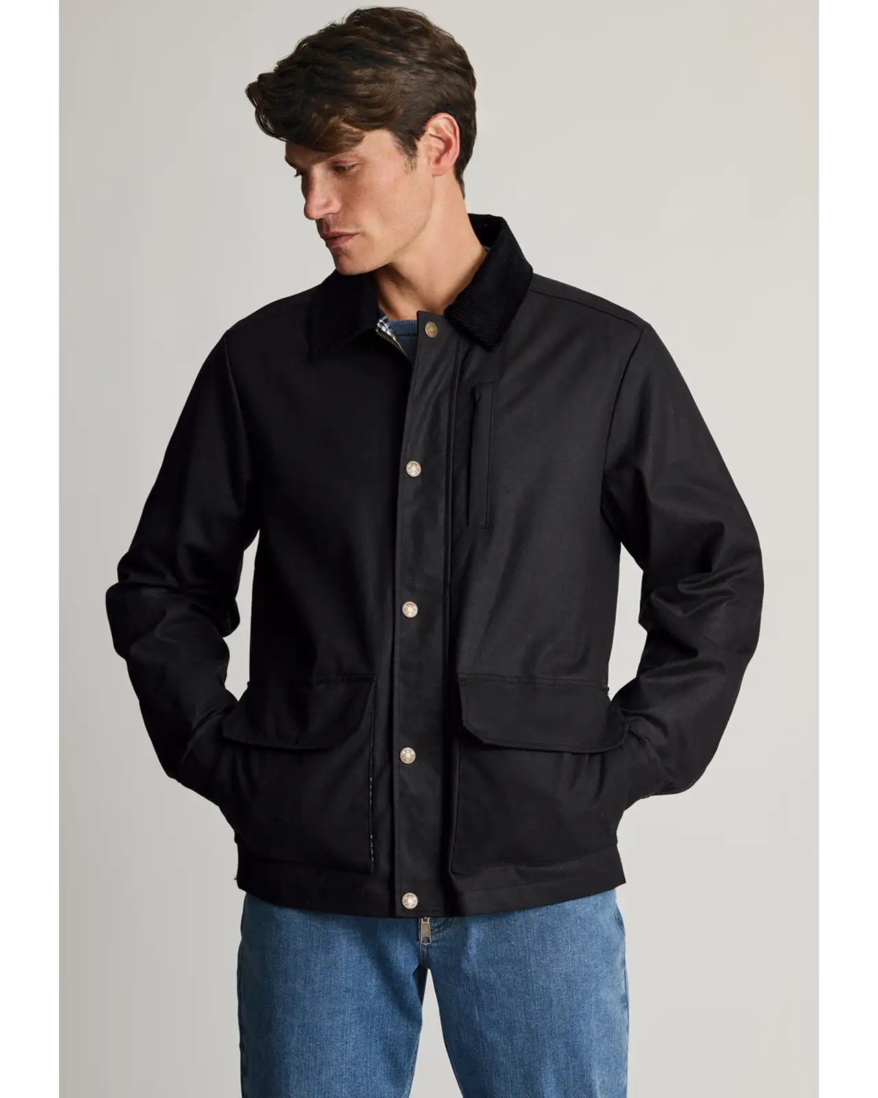 Jackets Brook Taverner Tunstall Black Wax Cotton Jacket £116.00