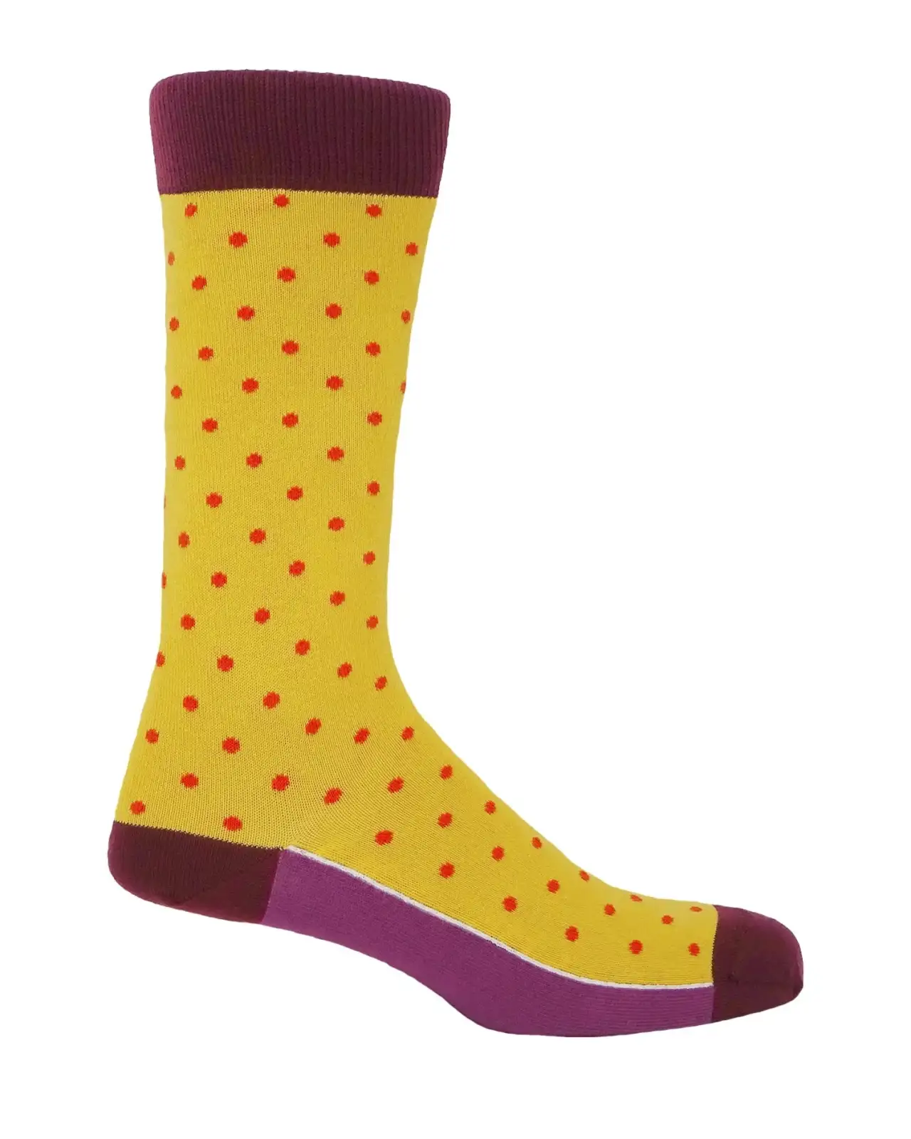 Men PEPER HAROW Pin Polka Mens Socks - Honey £16.00