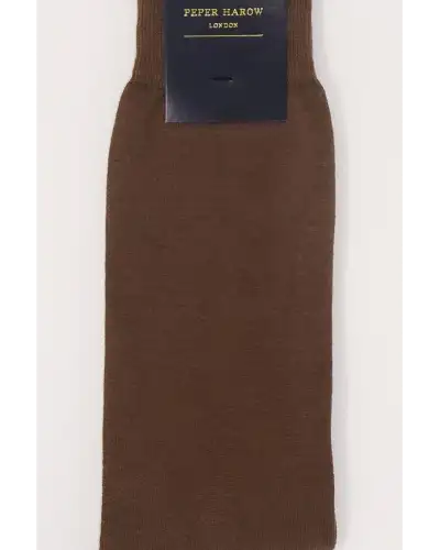 Men PEPER HAROW Classic Mens Socks - Chocolate £16.00