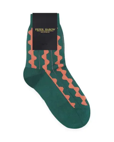 Women PEPER HAROW Groove Womens Socks - Green £15.00
