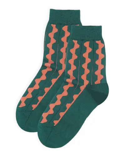 Women PEPER HAROW Groove Womens Socks - Green £15.00
