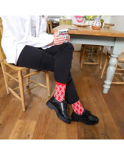 Women PEPER HAROW Camden Womens Socks - Red £15.00